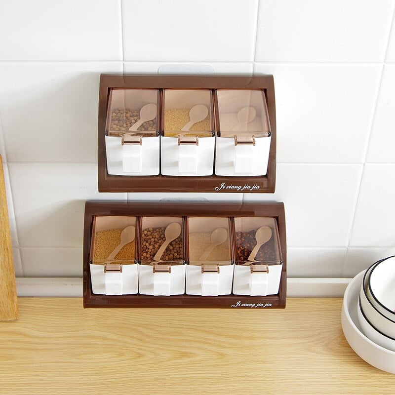 Wall Mounted Seasoning Box- 3 Box