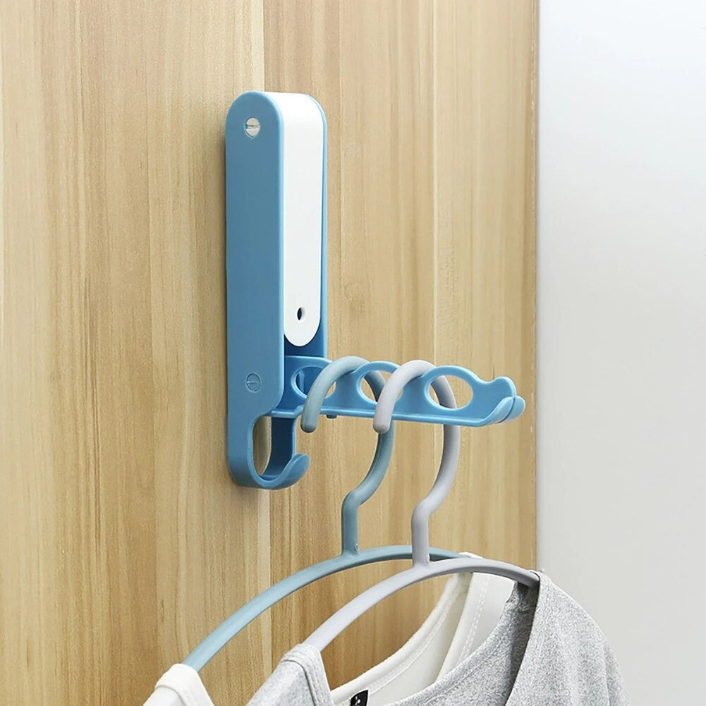 Wall-mounted Folding Bathroom Rack For Clothes Hanger