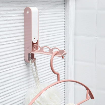 Wall-mounted Folding Bathroom Rack For Clothes Hanger