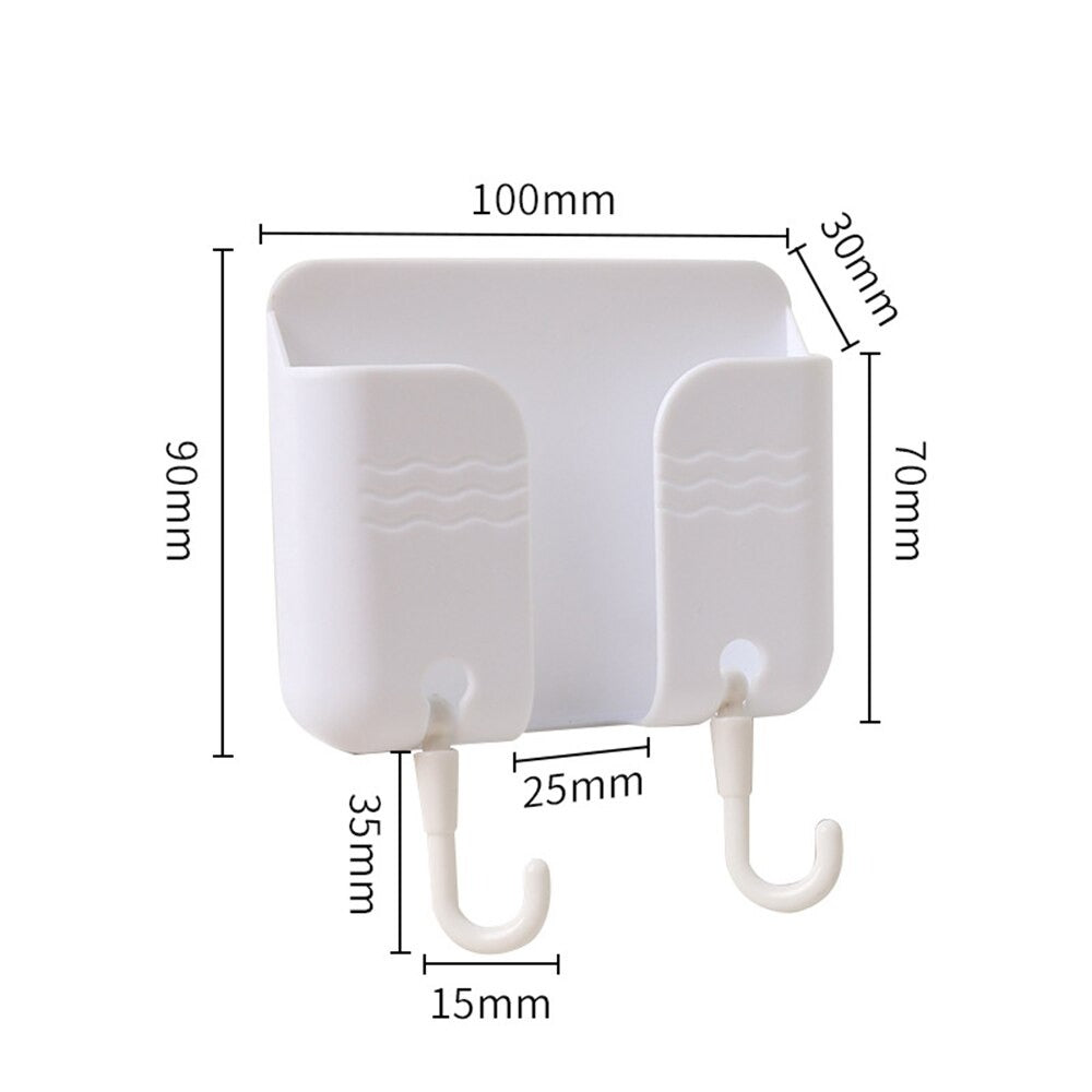 Wall Mounted Mobile Stand With Hooks - Sold Individually